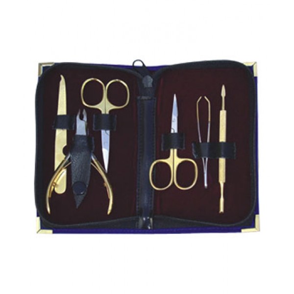Manicure Set Leather Case